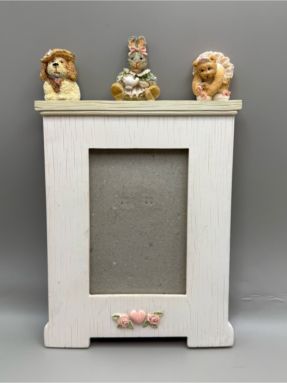 1996 Figi 3D Friends Forever Topper Picture Frame 6x9” Nursery Photo 3x4.5”